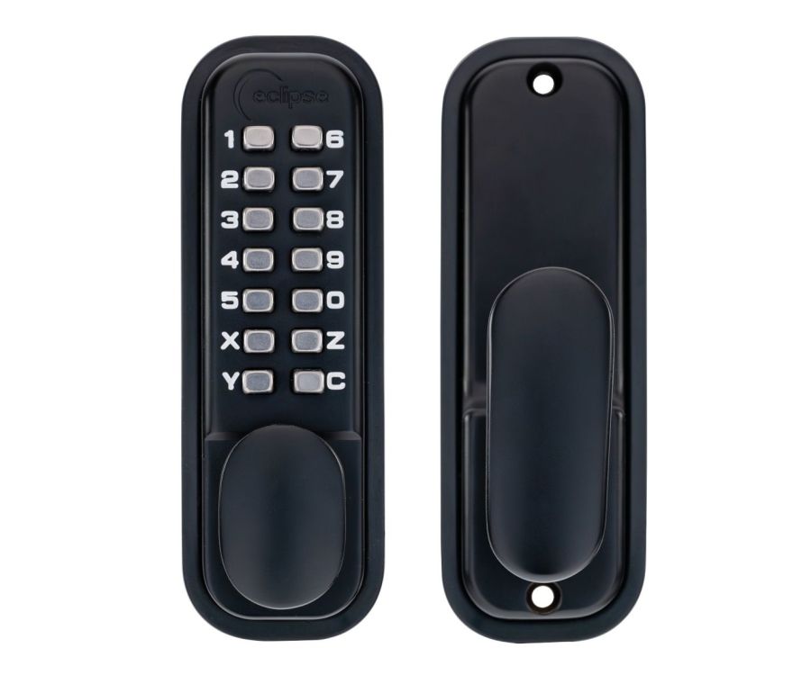 ED20 Matt Black Easy Code Change Push Button Digital Lock |70256