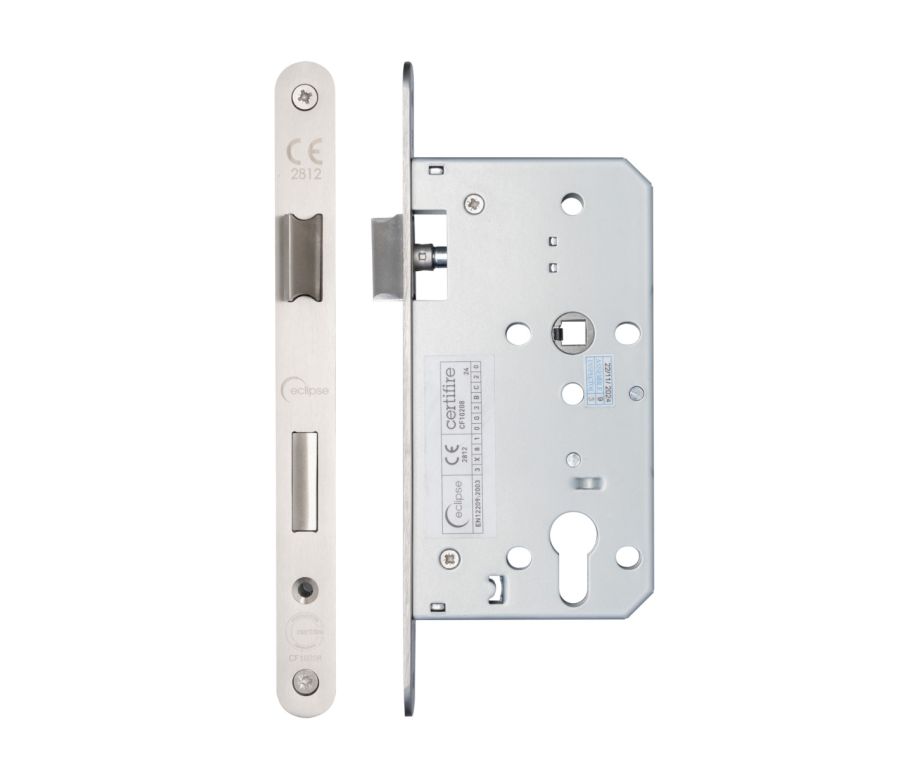Ultimate Satin Stainless Steel 60mm DIN Euro Sashlock - Radius | IXL7260EPSSS/R