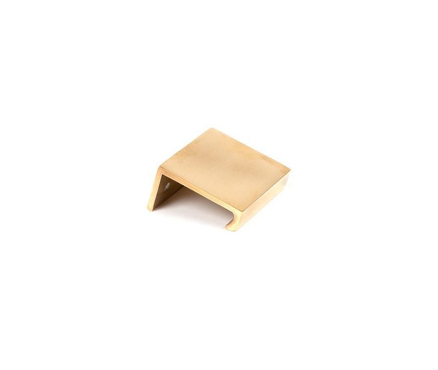 Aged Brass 50mm Plain Edge Pull | 50687