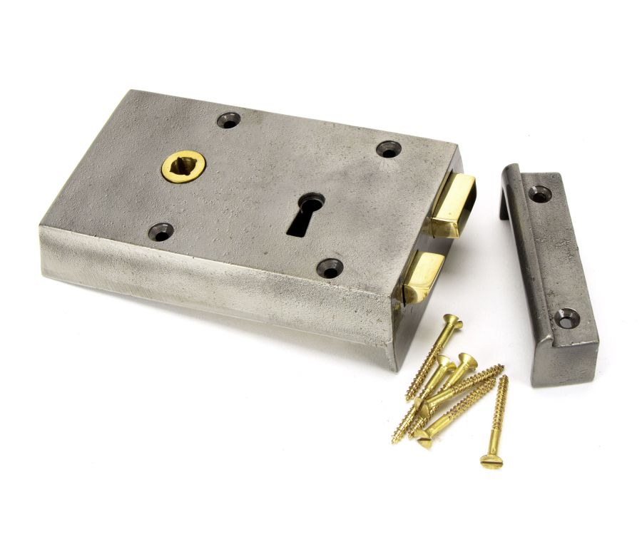 From the Anvil Iron Small Left Hand Rim Lock | 83583