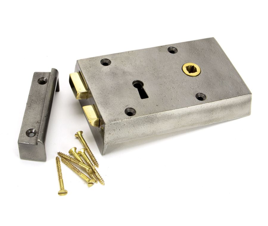 From the Anvil Iron Small Right Hand Rim Lock | 83584
