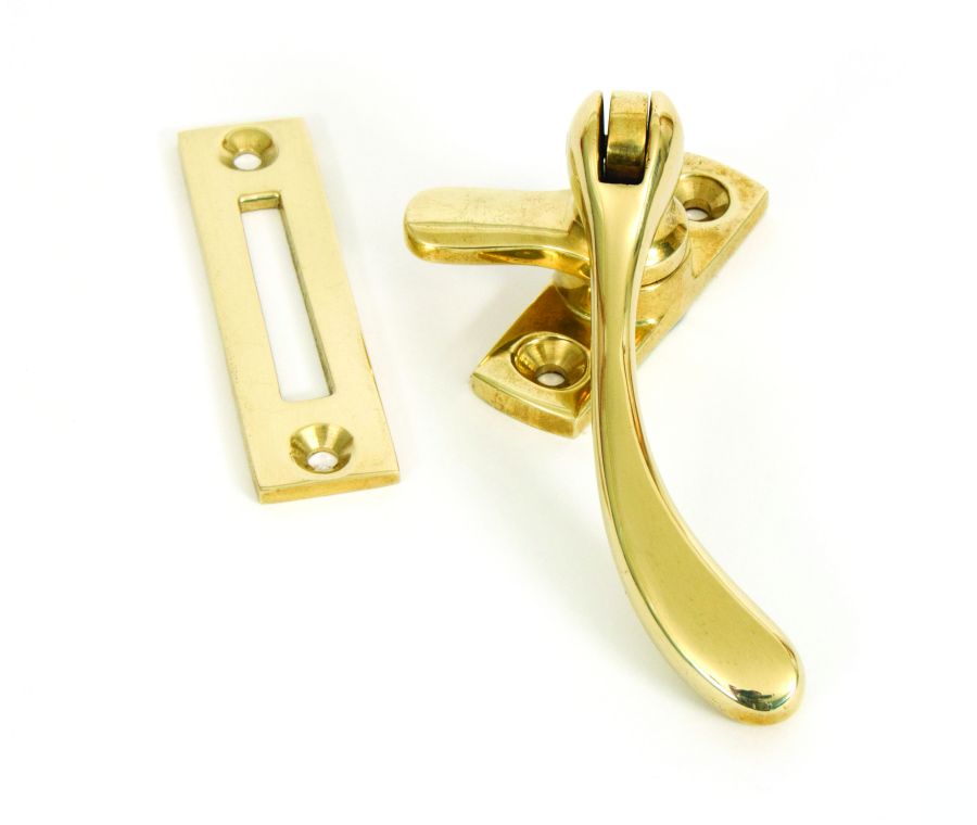 From the Anvil Polished Brass Peardrop Cast Window Casement Fastener | 83696