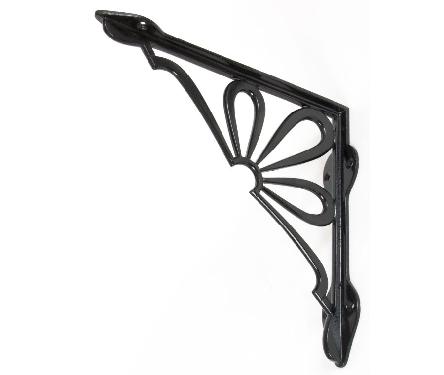 From the Anvil 230mm x 237mm Black Decorative Flower Bracket | 83788