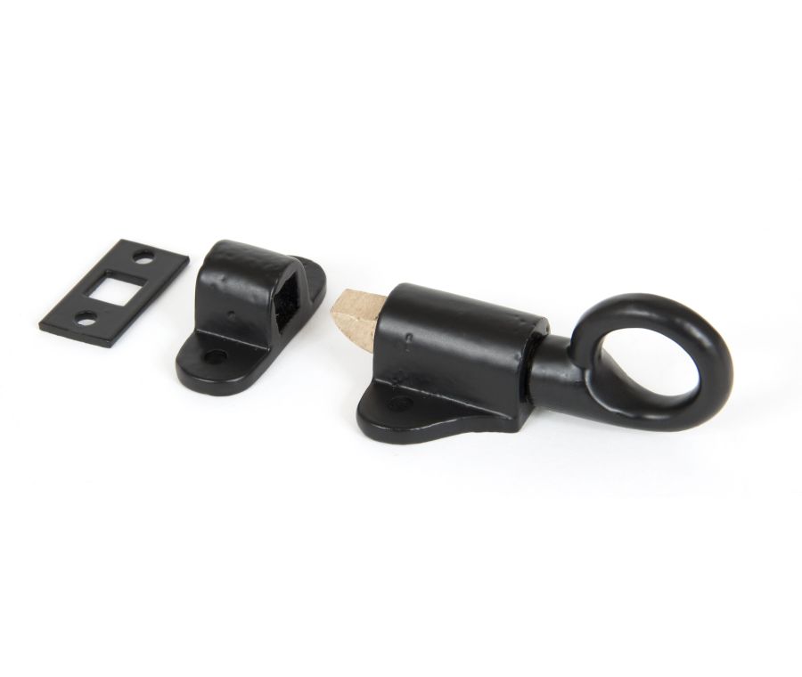 From the Anvil Black Fanlight Catch | 83844
