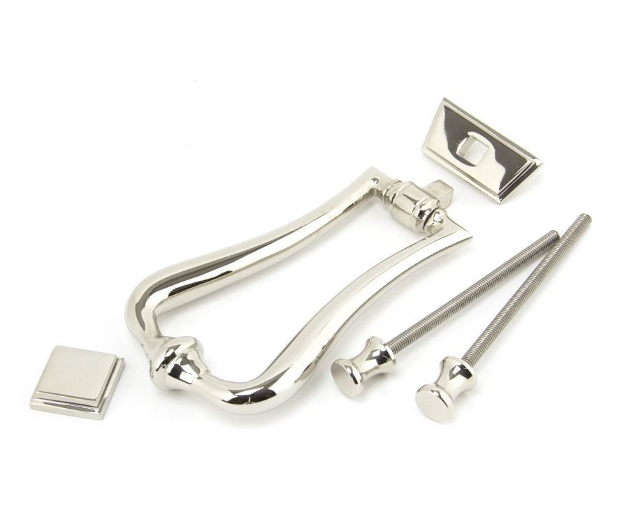 From the Anvil Polished Nickel Period Slimline Art Deco Door Knocker | 90042