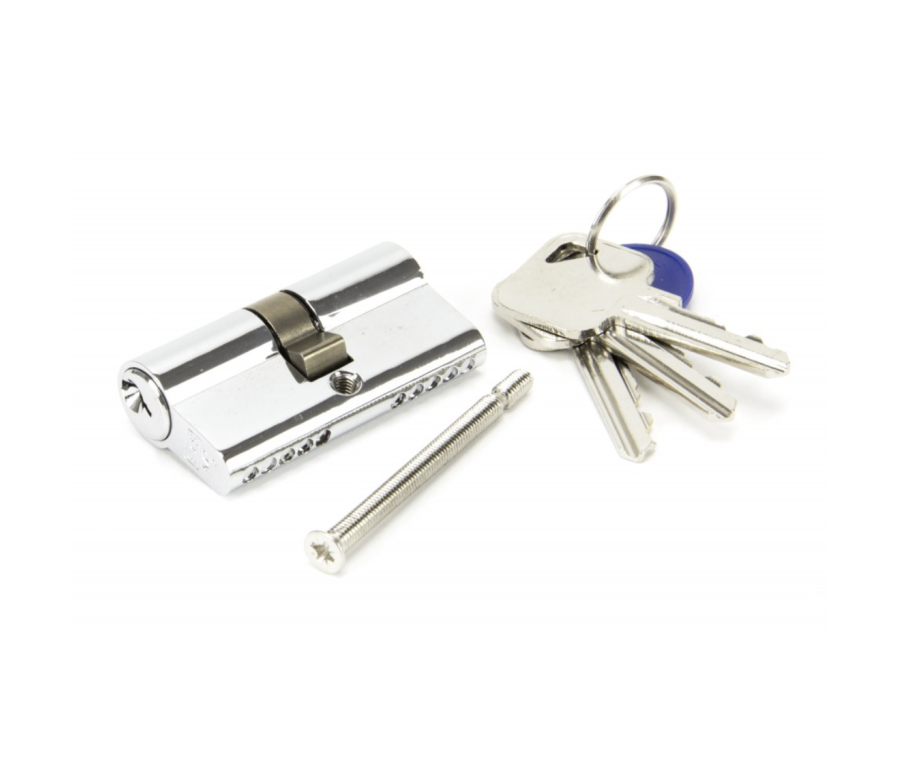 From the Anvil 80mm Polished Chrome Euro Double Cylinder 35/45 | 91860