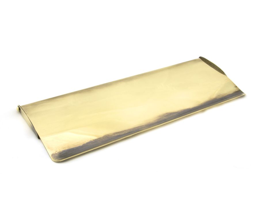 From the Anvil 354mm Aged Brass Period Letterplate Cover | 91883