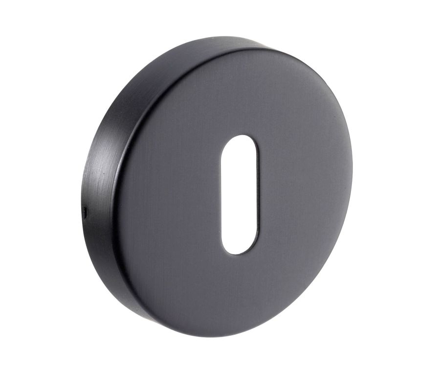 Single Matte Black Standard Profile Escutcheon | A8310BL