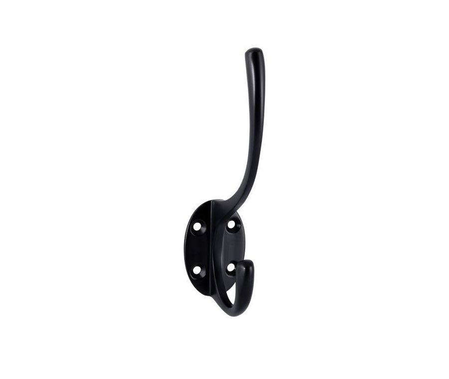 Matt Black Single Hat & Coat Hook | AA25MB