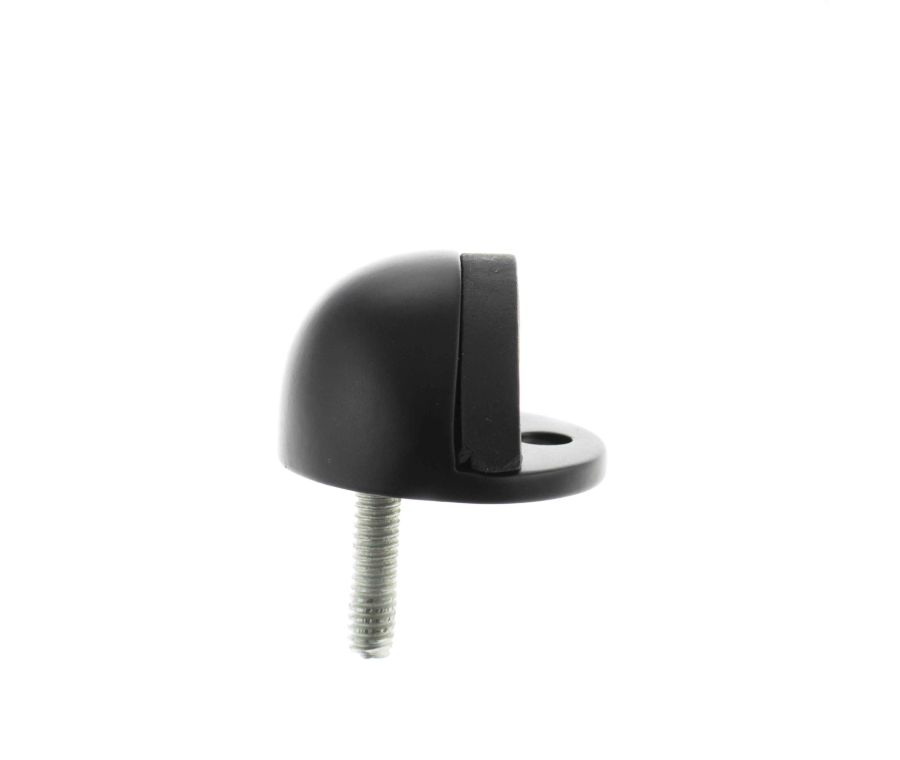 Matt Black Half Moon Floor Door Stop | ADSHMPMB