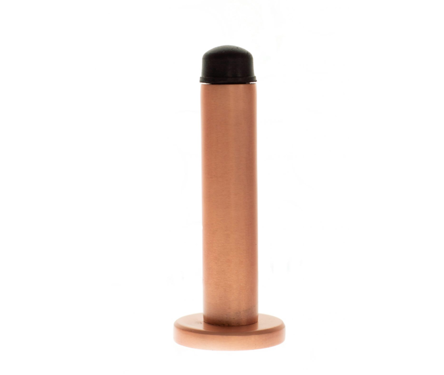Urban Satin Copper Concealed Fix Skirting Door Stop on rose | ADSWPUSC