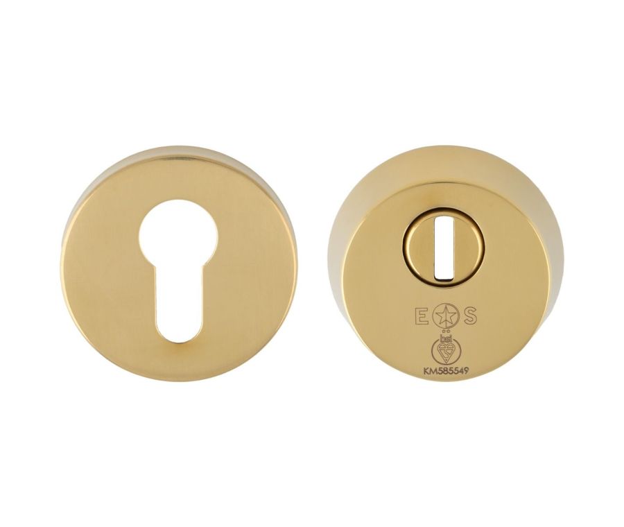 Polished Brass PVD 2 Star * Security Escutcheon | AEB1750PVD