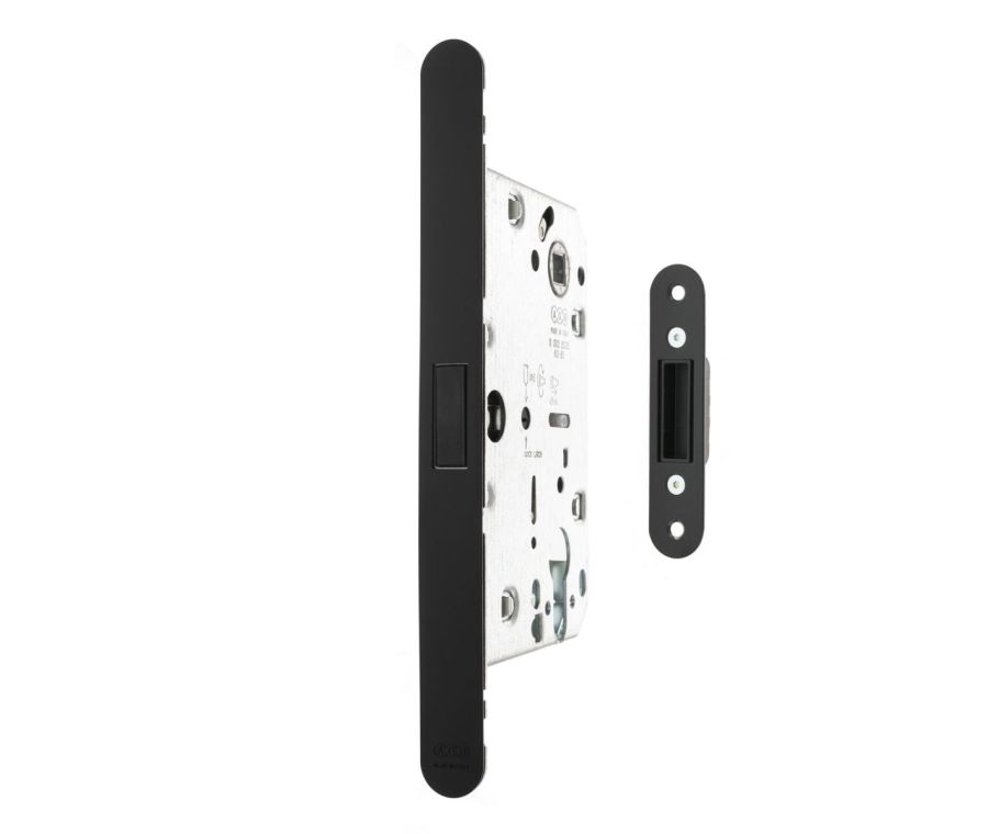Matt Black AGB Revolution XT Magnetic Euro Sashlock 60mm backset | AGBMLEMB