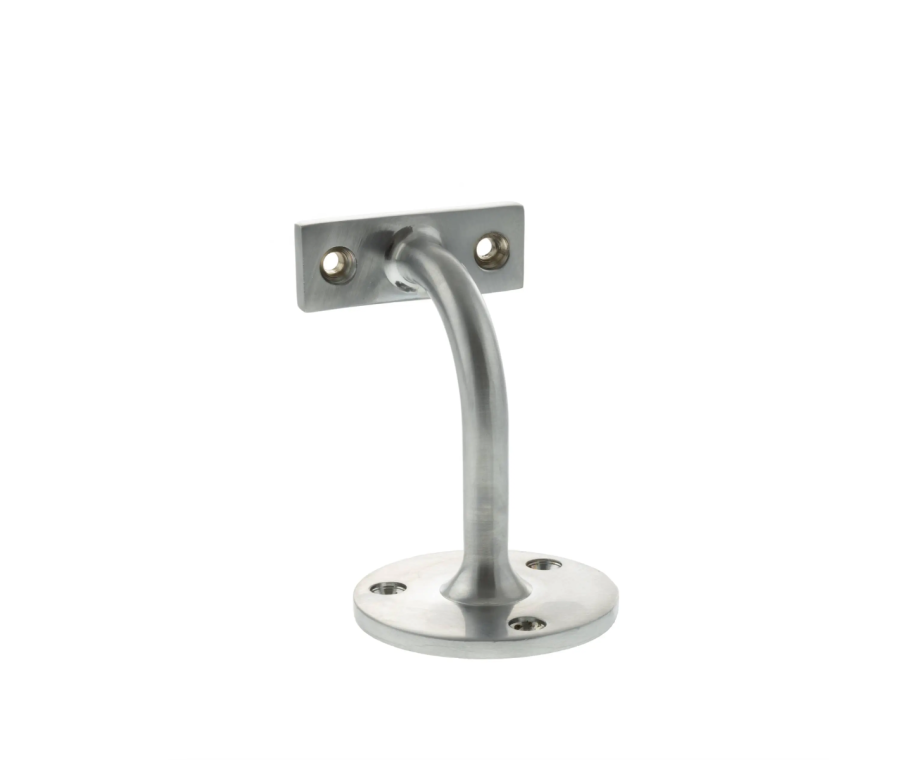 Heavy-Duty Satin Chrome Handrail Bracket 80mm Projection | AHB80SC