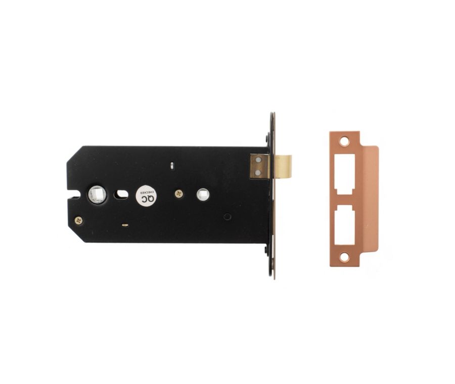 Atlantic Antique Copper Horizontal Bathroom Lock (6 Inch)  - ALKHZBAC