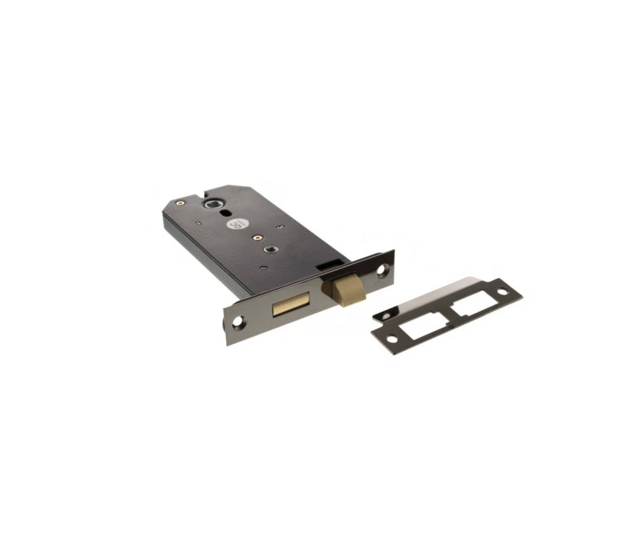 Atlantic Black Nickel Horizontal Bathroom Lock (6 Inch)  - ALKHZBBN