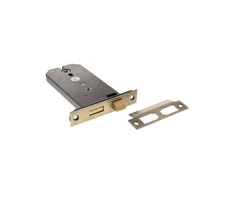 Matt Antique Brass Atlantic Horizontal Bathroom Lock (6 Inch)  - ALKHZBMAB
