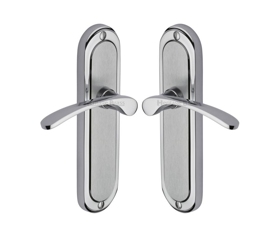 Heritage Brass Apollo Finish Ambassador Door Handle on Plate - Lever Latch