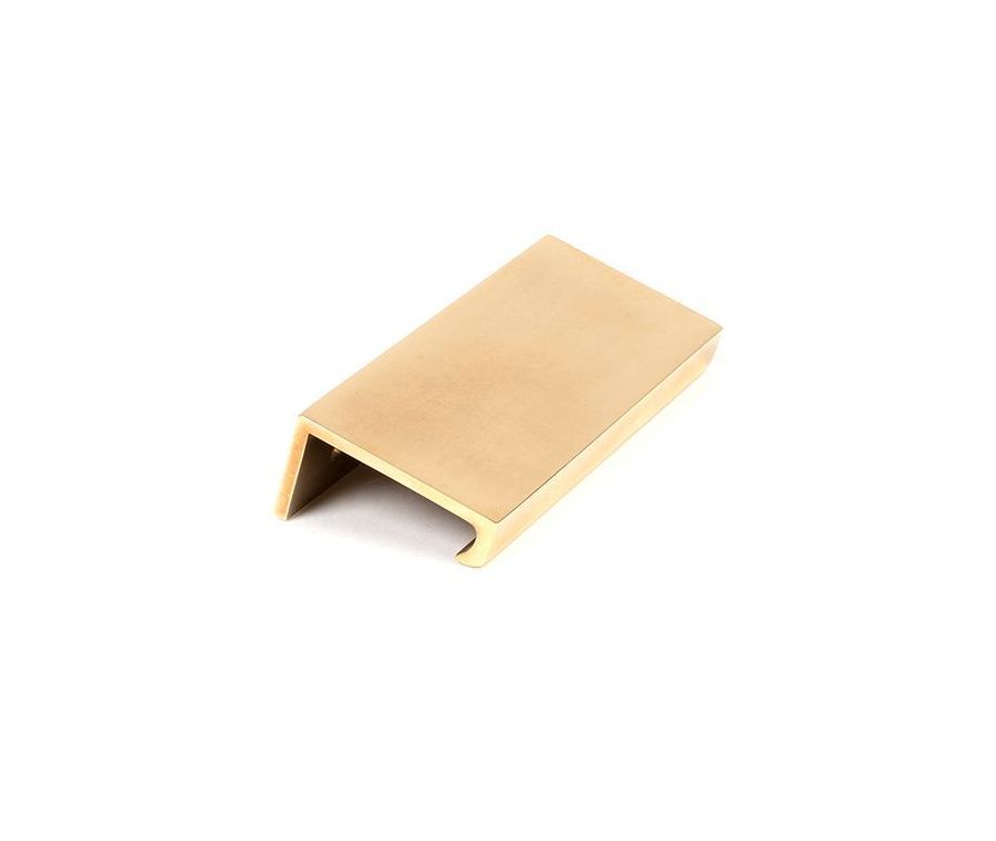 Aged Brass 100mm Plain Edge Pull | 50688
