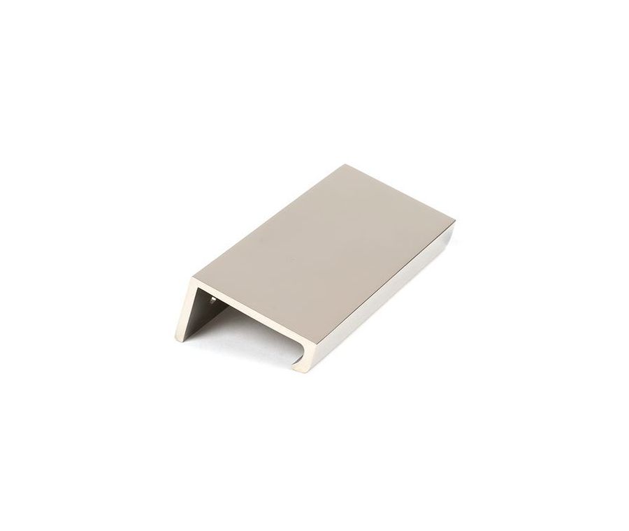 Polished Nickel 100mm Plain Edge Pull | 50701