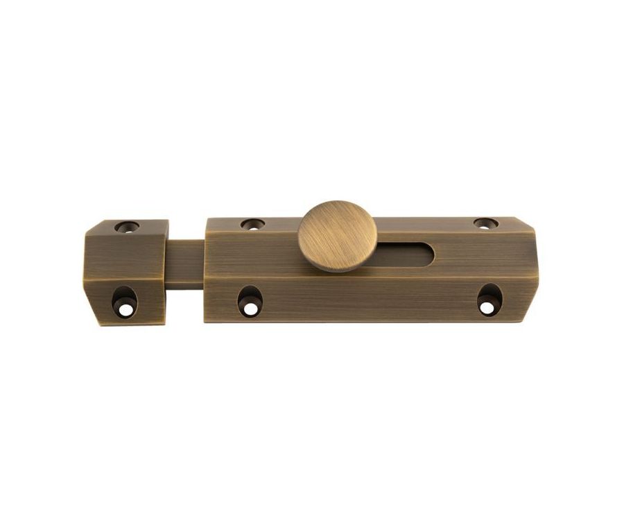 Antique Brass 102mm Surface Bolt | AQ81AB