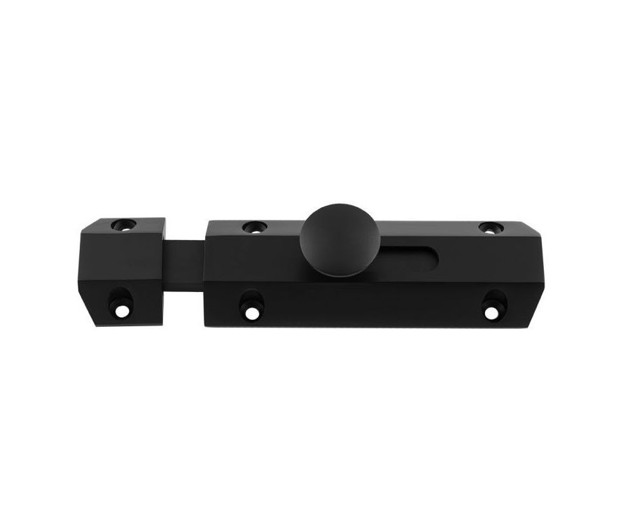 Matt Black 102mm Surface Bolt | AQ81MB