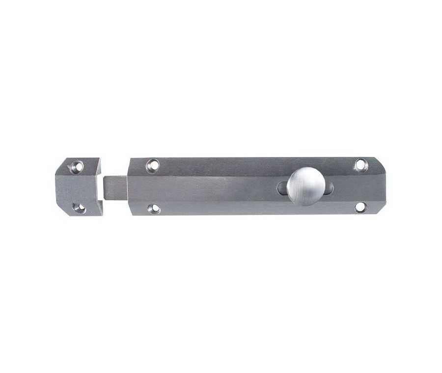 Satin Chrome 152mm Surface Bolt | AQ82SC