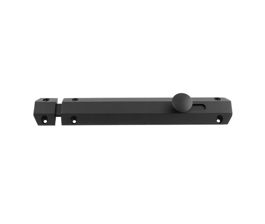 Matt Black 202mm Surface Bolt | AQ83MB