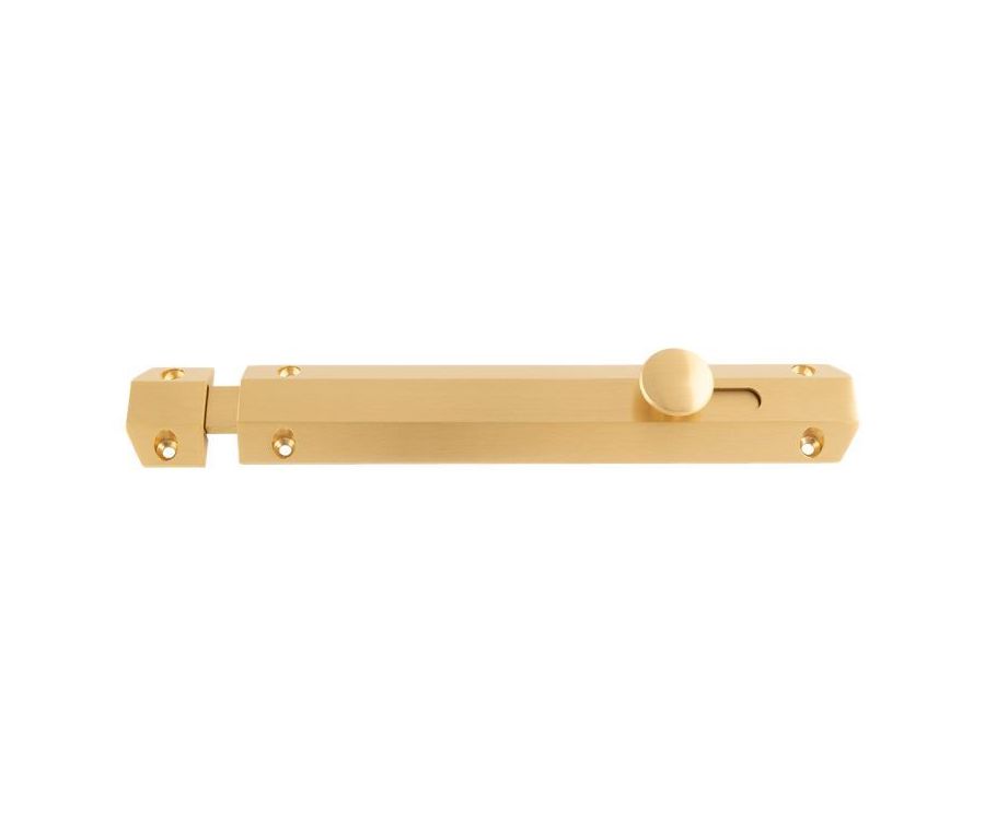 Satin Brass 202mm Surface Bolt | AQ83SB
