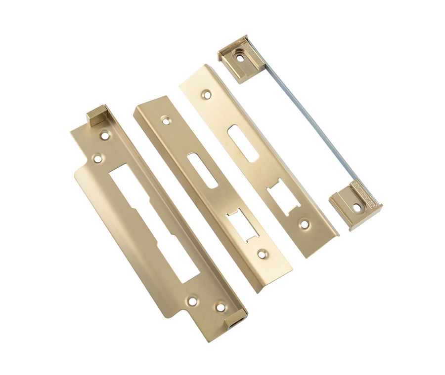 13mm British Standard Sashlock Rebate Kit - PVD Brass - ARB5105PVD