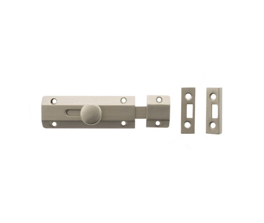 100mm x 35mm Satin Nickel Surface Slide Bolts | ASB4SN