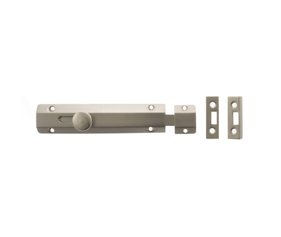 150mm x 35mm Satin Nickel Surface Slide Bolts | ASB6SN