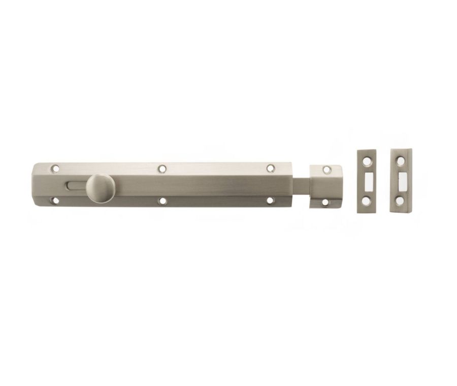 200mm x 35mm Satin Nickel Surface Slide Bolts | ASB8SN