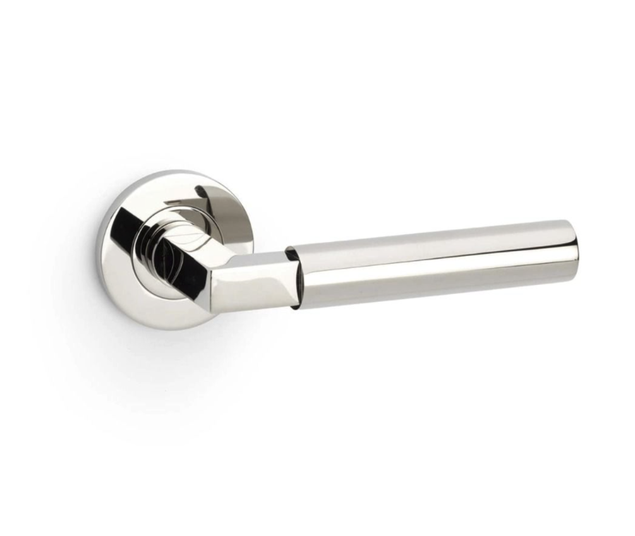 Alexander & Wilks Polished Nickel PVD Hurricane Plain Lever on rose | AW201PNPVD