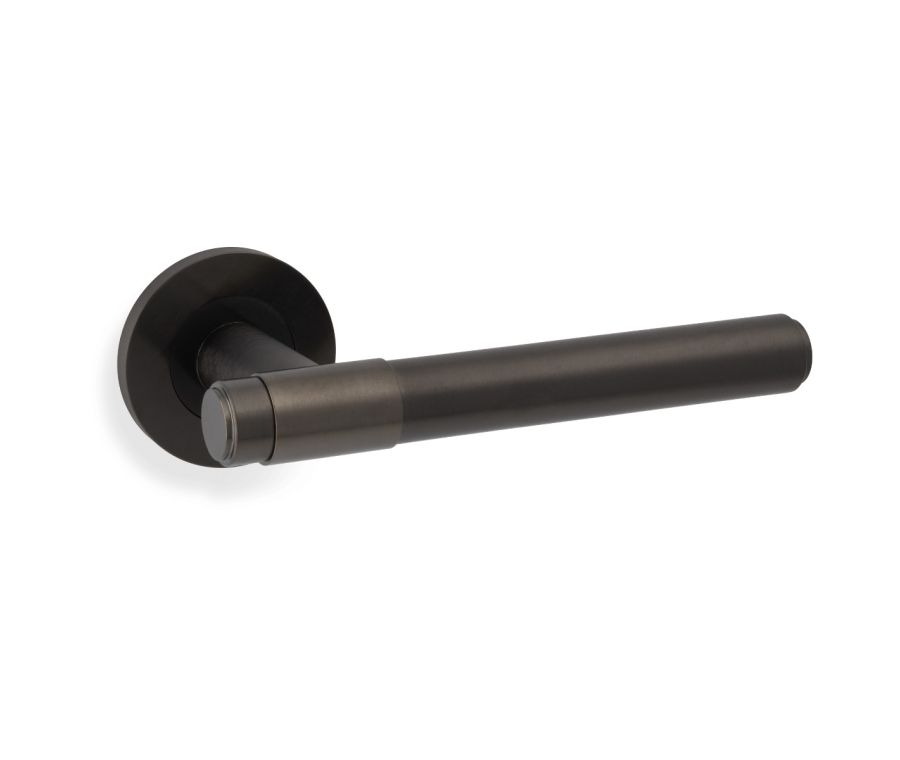 Dark Bronze PVD Kingston Plain Lever on Round Rose AW241DBZPVD