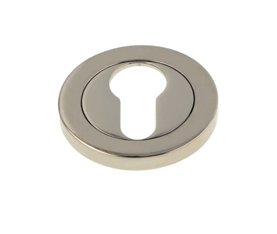Alexander & Wilks Polished Nickel PVD 50mm Euro Escutcheon | AW390PNPVD