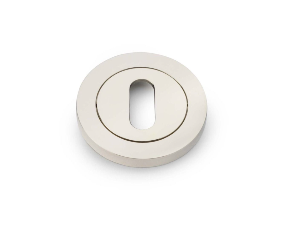Alexander & Wilks Polished Nickel PVD 50mm Standard Escutcheon | AW391PNPVD