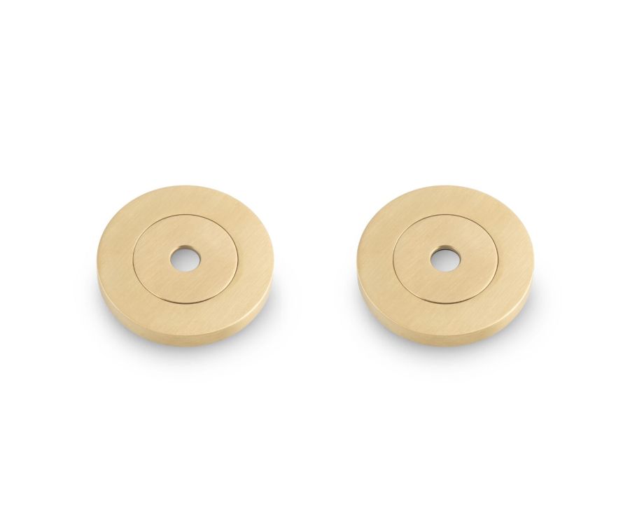 A&W Satin Brass PVD Pack Roses to suit Spitfire pull handles| AW50RPSBPVD