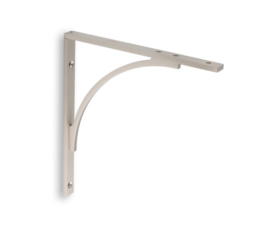 Satin Nickel 205 x 222mm Eden Shelf Bracket | AW740SN