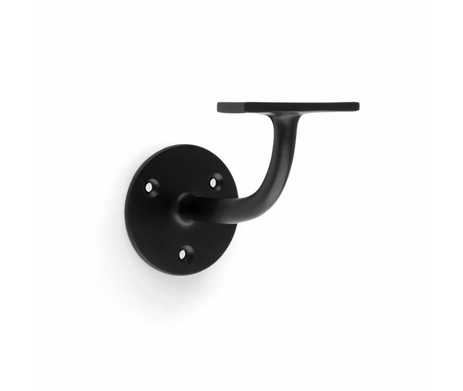 Alexander and Wilks 80mm Black Handrail Bracket