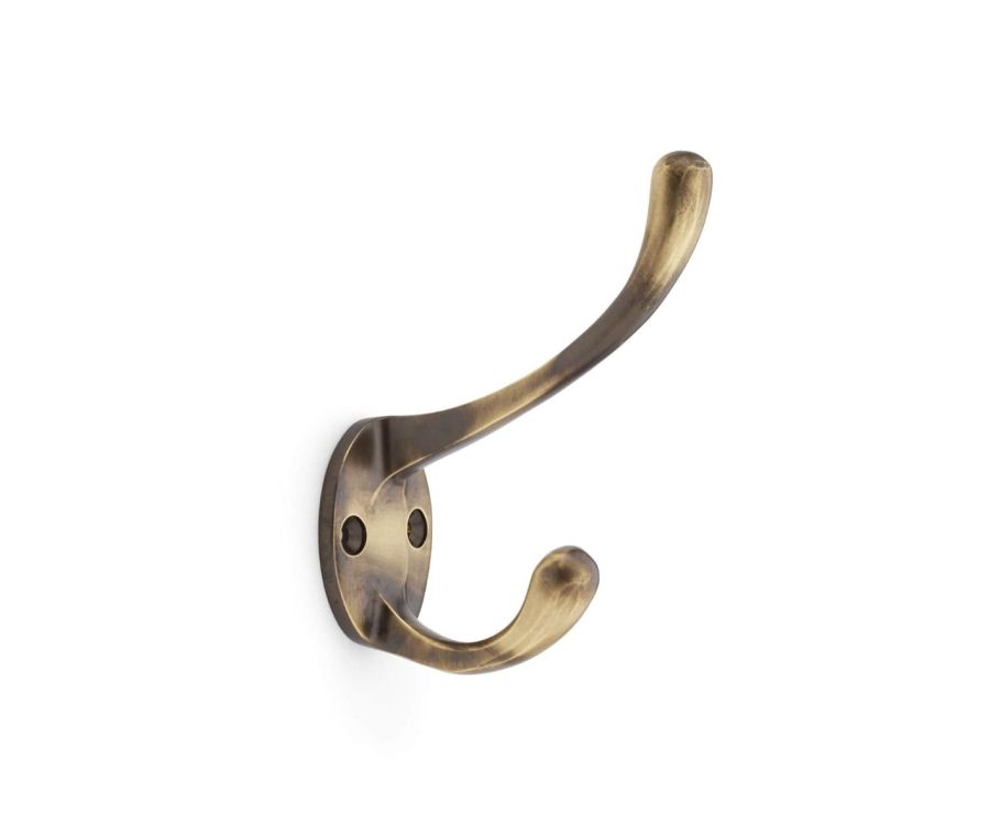 Alexander & Wilks Antique Brass Victorian Hat & Coat Hooks | AW770AB