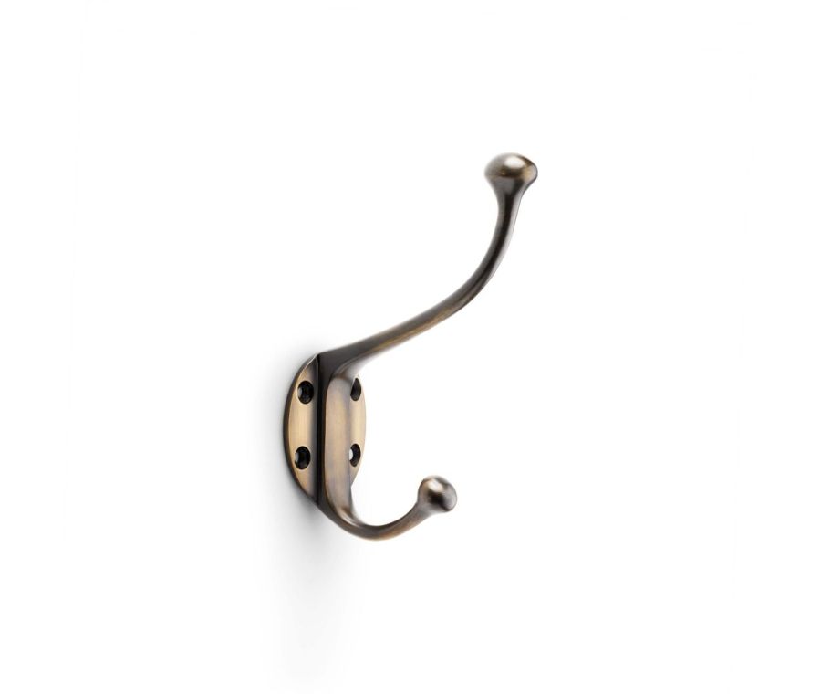 Alexander & Wilks Antique Bronze Traditional Hat & Coat Hooks | AW772ABZ