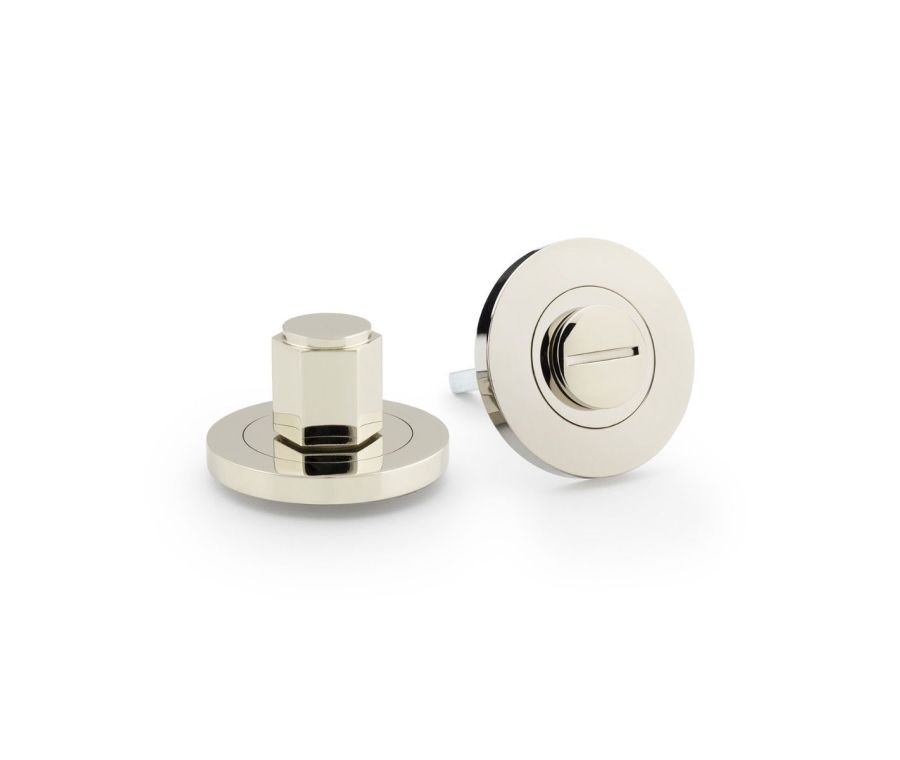 Alexander & Wilks Polished Nickel PVD Hexagonal Turn and Release | AW794PNPVD