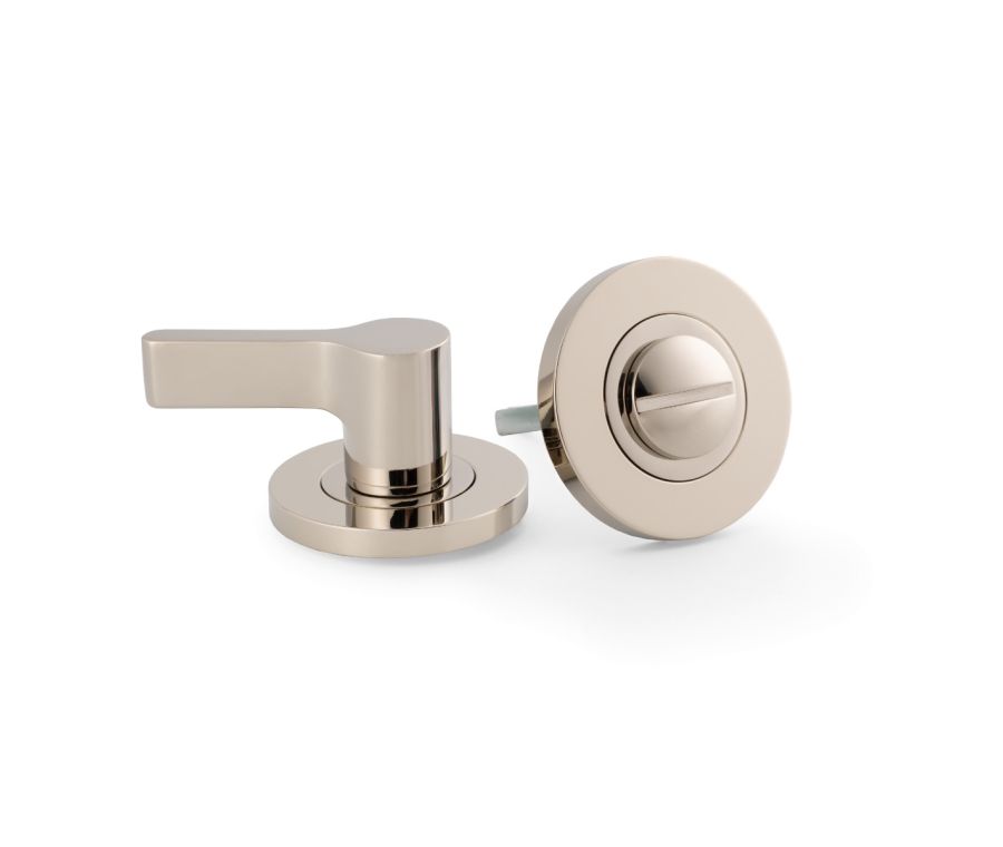 Polished Nickel PVD Accessible Thumbturn and Emergency Release | AW798PNPVD