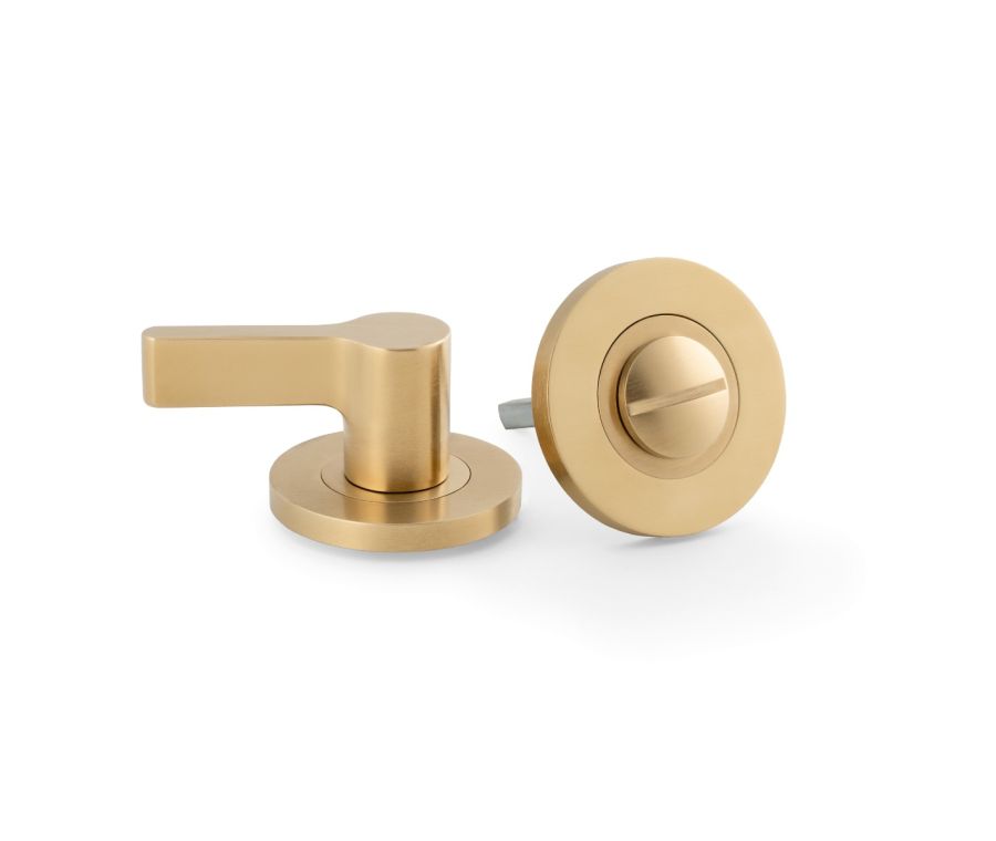 Satin Brass PVD Accessible Thumbturn and Emergency Release | AW798SBPVD