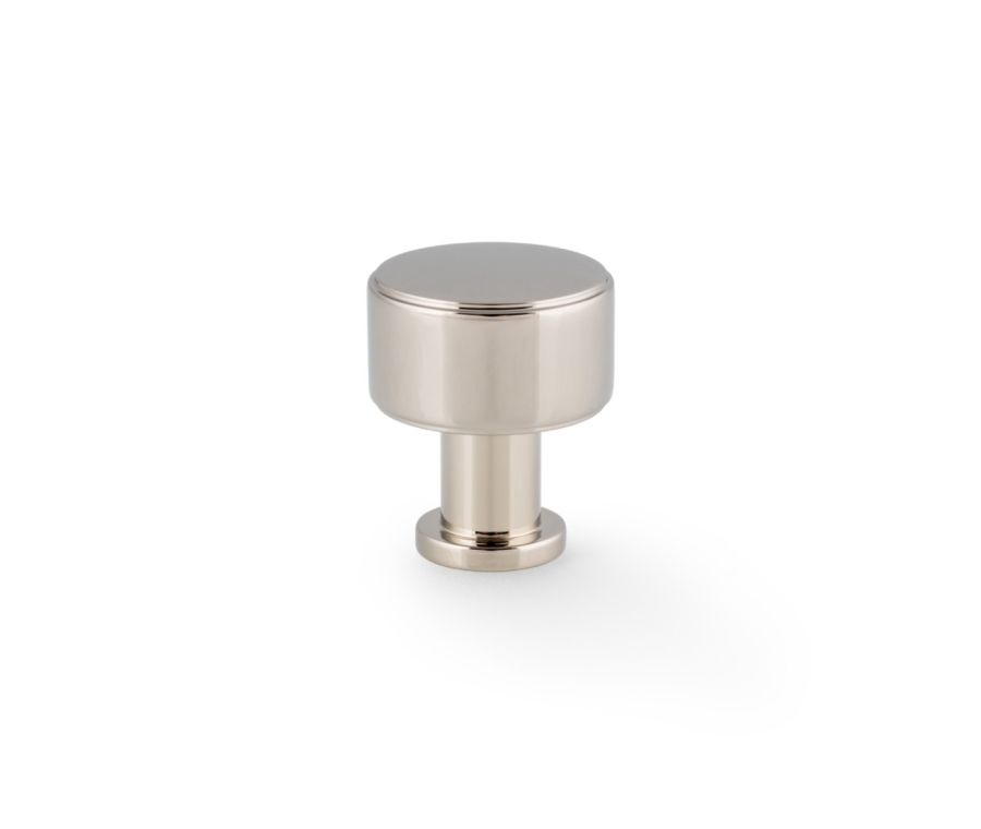 Polished Nickel PVD 29mm Lucia Plain Cabinet Knob | AW807P-29-PNPVD