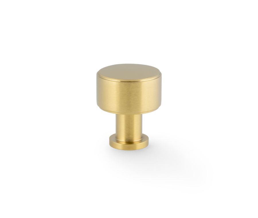 Satin Brass PVD 29mm Lucia Plain Cabinet Knob | AW807P-29-SBPVD
