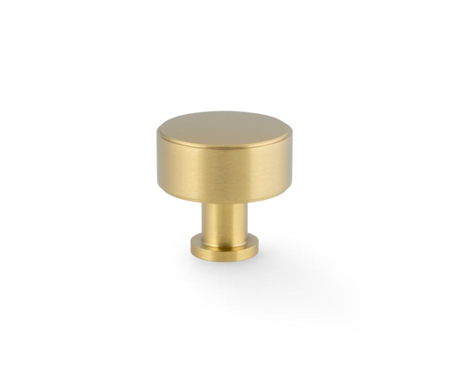 Satin Brass PVD 35mm Lucia Plain Cabinet Knob | AW807P-35-SBPVD