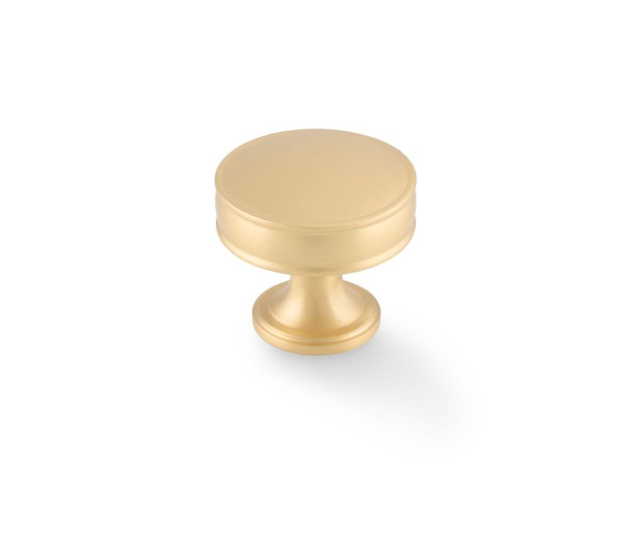 Alexander and Wilks 38mm Satin Brass Lynd Cupboard Knob | AW808-38-SB