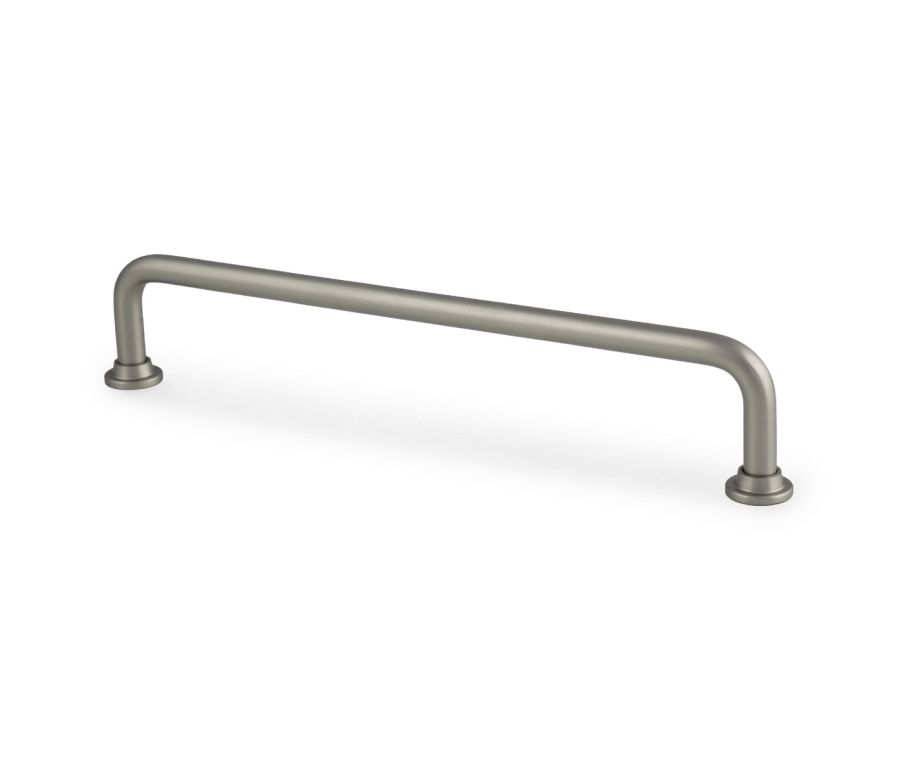 Satin Nickel Scandi D Cabinet Handle 160mm c/c AW811-160-SN